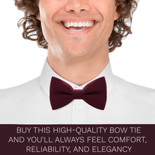 Linen Burgundy Bow Tie - Bow Tie House