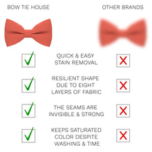 Linen Coral Bow Tie - Bow Tie House