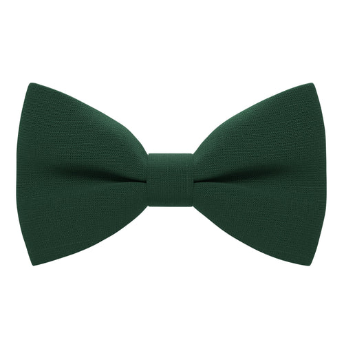 Linen Hunter Green Bow Tie - Bow Tie House