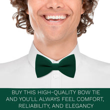 Linen Hunter Green Bow Tie - Bow Tie House