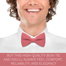 Linen Light Coral Bow Tie - Bow Tie House