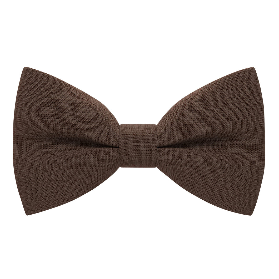 Linen Pecan Brown Bow Tie - Bow Tie House