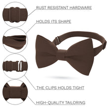Linen Pecan Brown Bow Tie - Bow Tie House