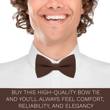 Linen Pecan Brown Bow Tie - Bow Tie House