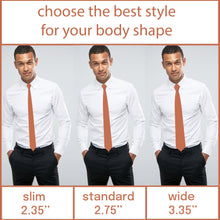 Oxford Burnt Orange Necktie