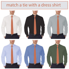 Oxford Burnt Orange Necktie