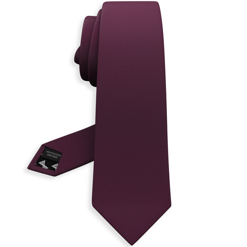 Oxford Maroon Red Necktie