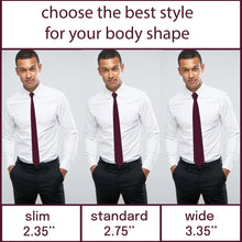 Oxford Merlot Red Necktie
