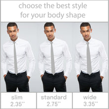 Oxford Silver Grey Necktie