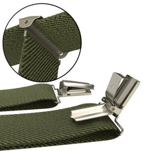 Asparagus Slim Suspenders for Men & Women Y-back Shape 1 inch wide