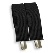 Black Slim Suspenders for Men & Women Y-back Shape 1 inch wide