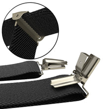 Black Slim Suspenders for Men & Women Y-back Shape 1 inch wide