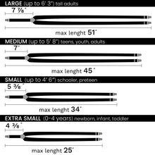 Black Slim Suspenders for Men & Women Y-back Shape 1 inch wide