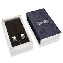 Dark Brown Slim Suspenders for Men & Women Y-back Shape 1 inch wide