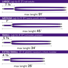 Dark Purple Slim Suspenders for Men & Women Y-back Shape 1 inch wide