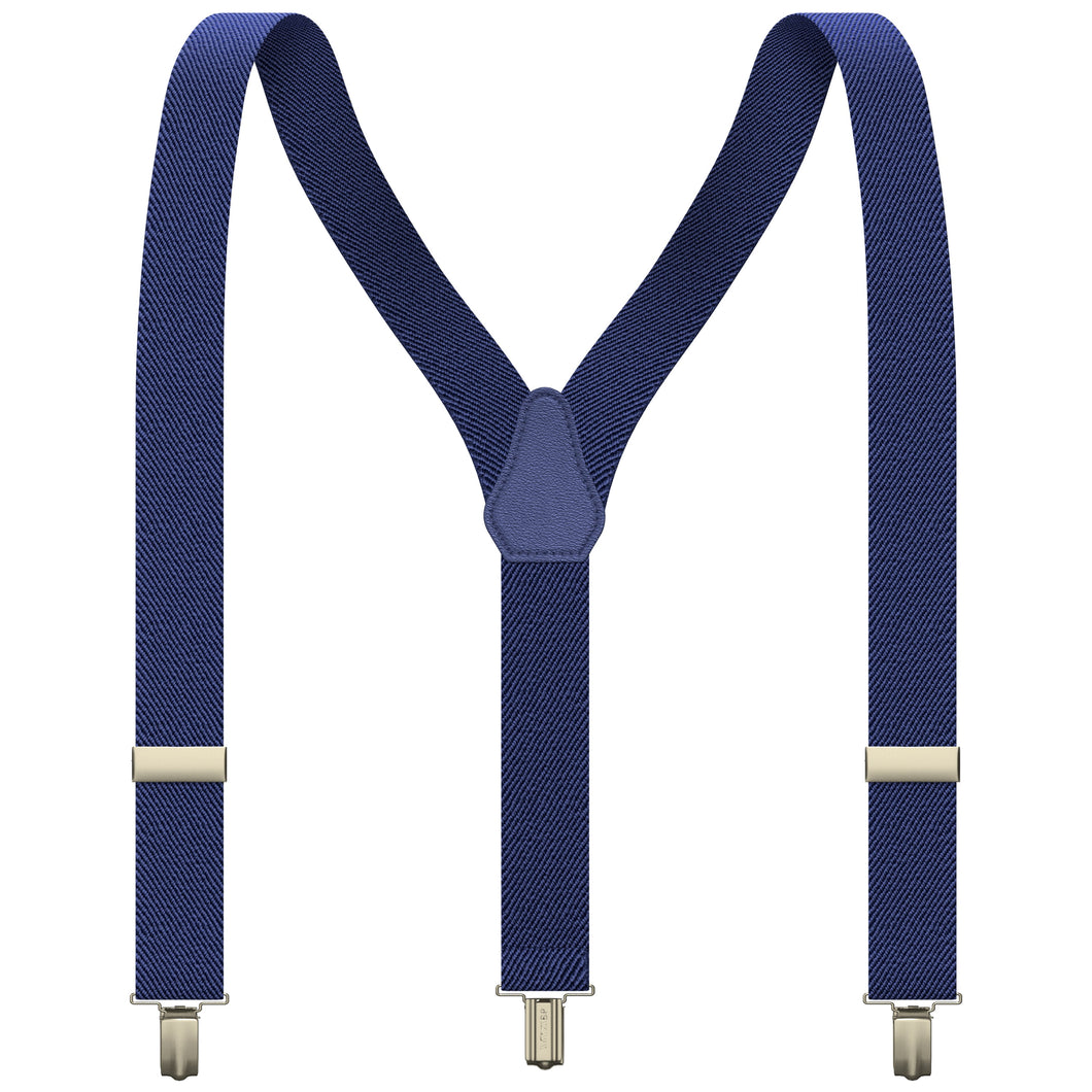 Denim Slim Suspenders for Men & Women Y-back Shape 1 inch wide
