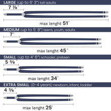 Denim Slim Suspenders for Men & Women Y-back Shape 1 inch wide