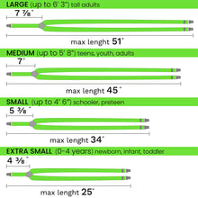 Fluorescent Green Slim Suspenders for Men & Women Y-back Shape 1 inch wide