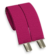 Hot Pink Slim Suspenders for Men & Women Y-back Shape 1 inch wide