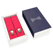 Hot Pink Neon Slim Suspenders for Men & Women Y-back Shape 1 inch wide