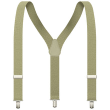 Light Fern Slim Suspenders for Men & Women Y-back Shape 1 inch wide