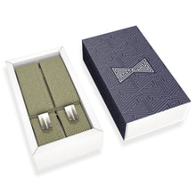 Light Fern Slim Suspenders for Men & Women Y-back Shape 1 inch wide