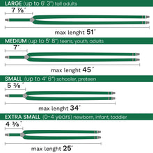 Light Green Slim Suspenders for Men & Women Y-back Shape 1 inch wide