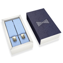 Pastel Blue Slim Suspenders for Men & Women Y-back Shape 1 inch wide