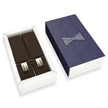 Pecan Brown Slim Suspenders for Men & Women Y-back Shape 1 inch wide