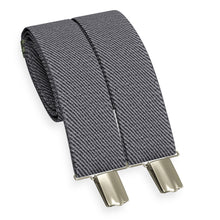 Slate Grey Slim Suspenders for Men & Women Y-back Shape 1 inch wide