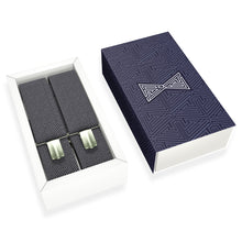 Slate Grey Slim Suspenders for Men & Women Y-back Shape 1 inch wide