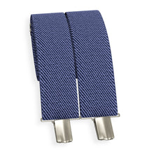 Steel Blue Slim Suspenders for Men & Women Y-back Shape 1 inch wide