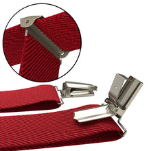 True Red Slim Suspenders for Men & Women Y-back Shape 1 inch wide