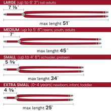 True Red Slim Suspenders for Men & Women Y-back Shape 1 inch wide