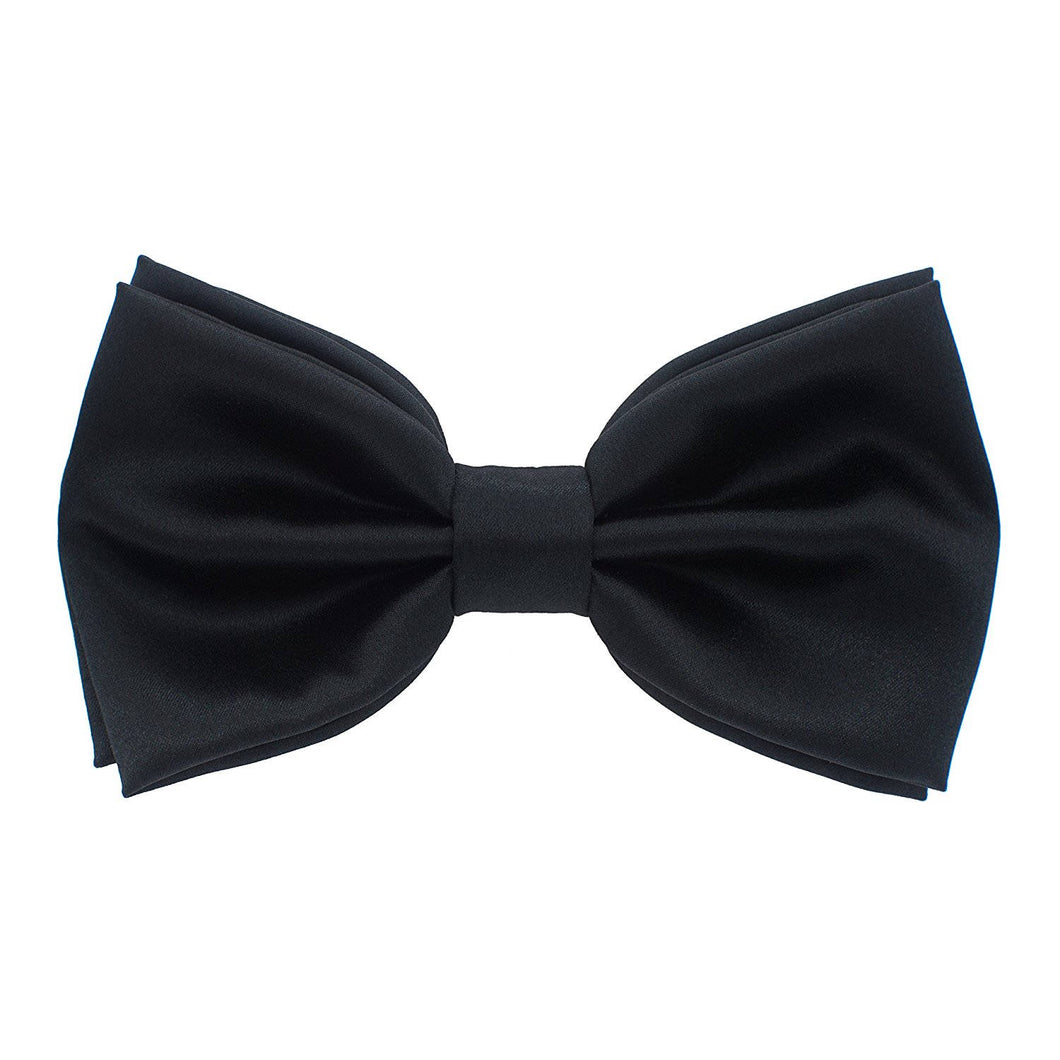 Silk Black Bow Tie - Bow Tie House