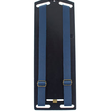 Blue Leather Suspenders - Bow Tie House