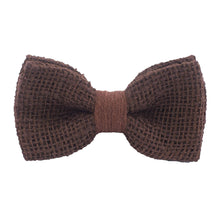 Burlap Rustic Brown Bow Tie - Bow Tie House