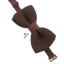 Burlap Rustic Brown Bow Tie - Bow Tie House