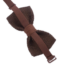 Burlap Rustic Brown Bow Tie - Bow Tie House