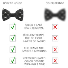 Black Moustache Bow Tie - Bow Tie House