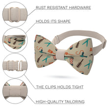 Barber Shop Beige Bow Tie - Bow Tie House
