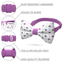 Purple Dog Bones Bow Tie - Bow Tie House