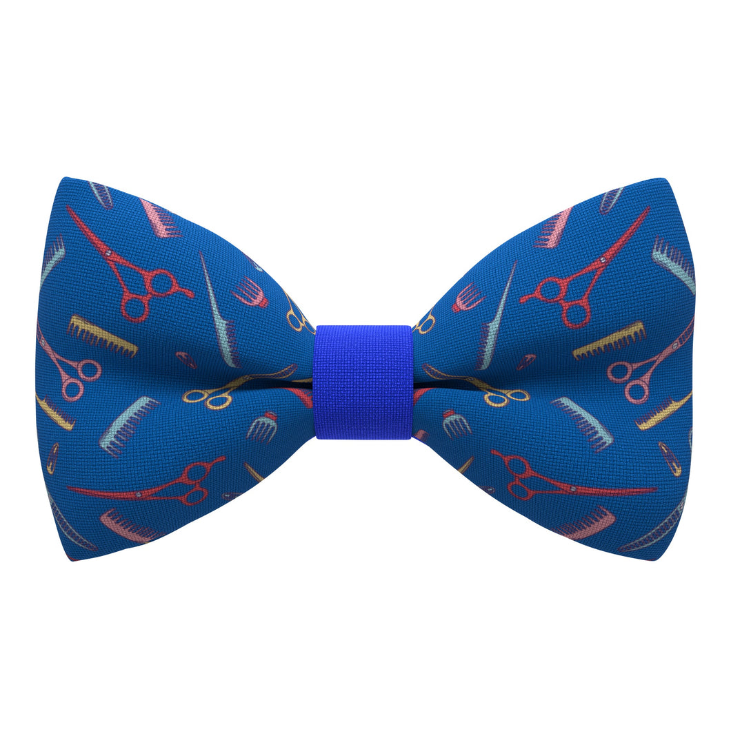 Barber Shop Blue Bow Tie - Bow Tie House