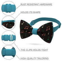 Musical Notes Bright Bow Tie - Bow Tie House