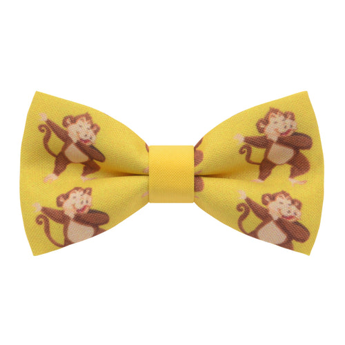 Yellow Monkey Bow Tie - Bow Tie House