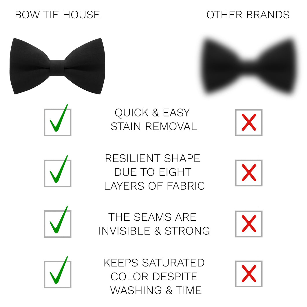 Crape Black Bow Tie – Bow Tie House