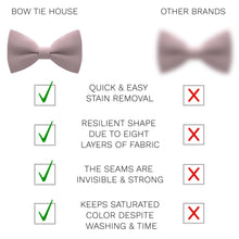 Crape Blush Pink Bow Tie - Bow Tie House