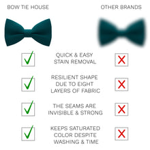 Crape Dark Green Bow Tie - Bow Tie House