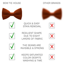 Crape Rust Bow Tie - Bow Tie House