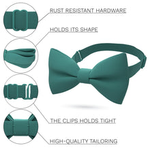 Green Teal Bow Tie - Bow Tie House